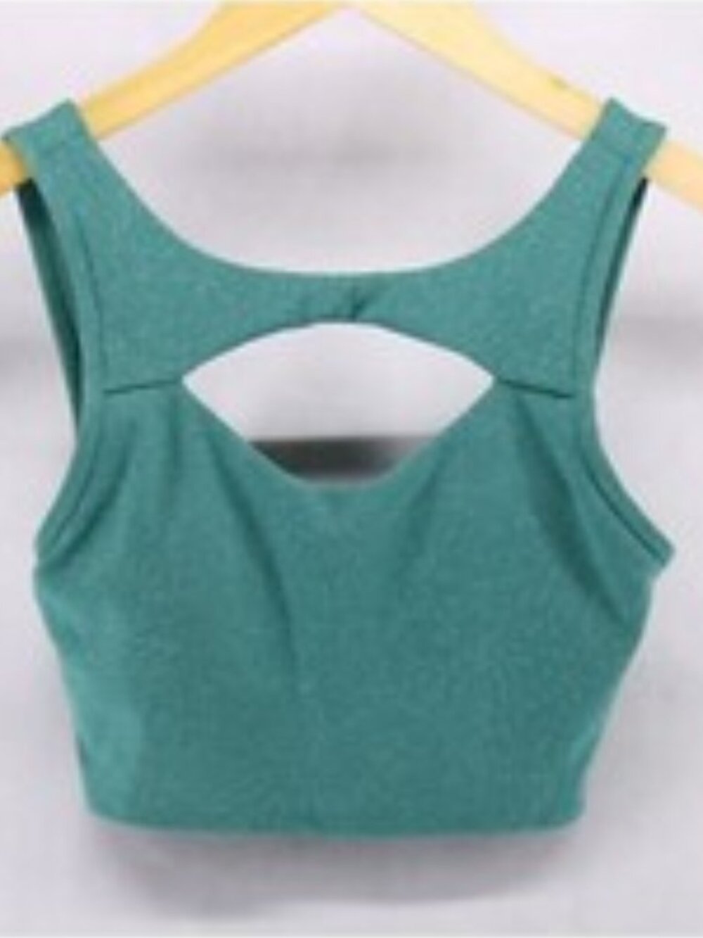 Lululemon Teal High-Neck Longline Sports Bra